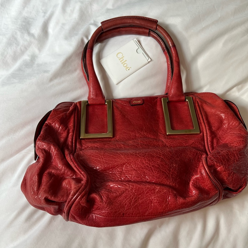 Chloe leather bowler bag